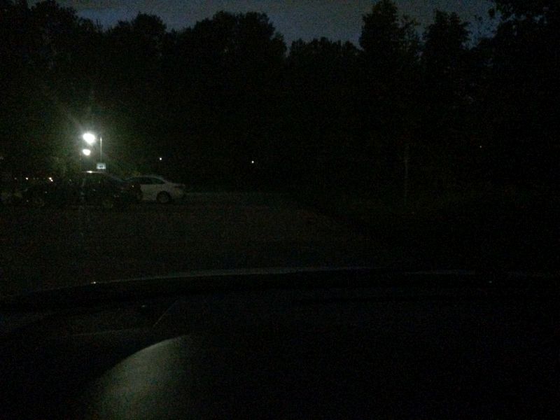 No lights.