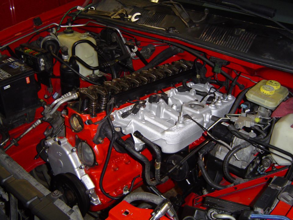 Intake manifold installed