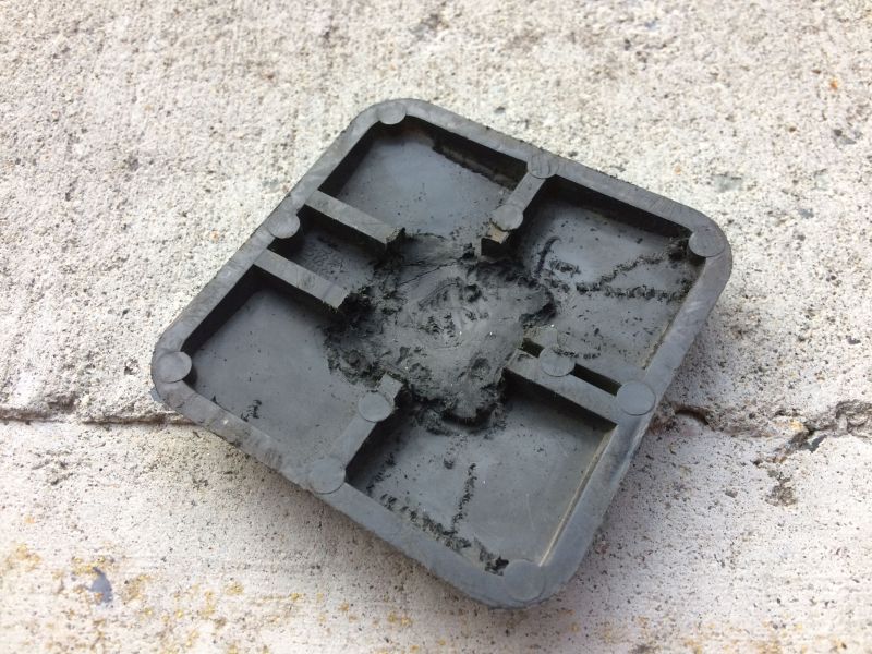 Remove the part that would normally go inside the hitch tube.