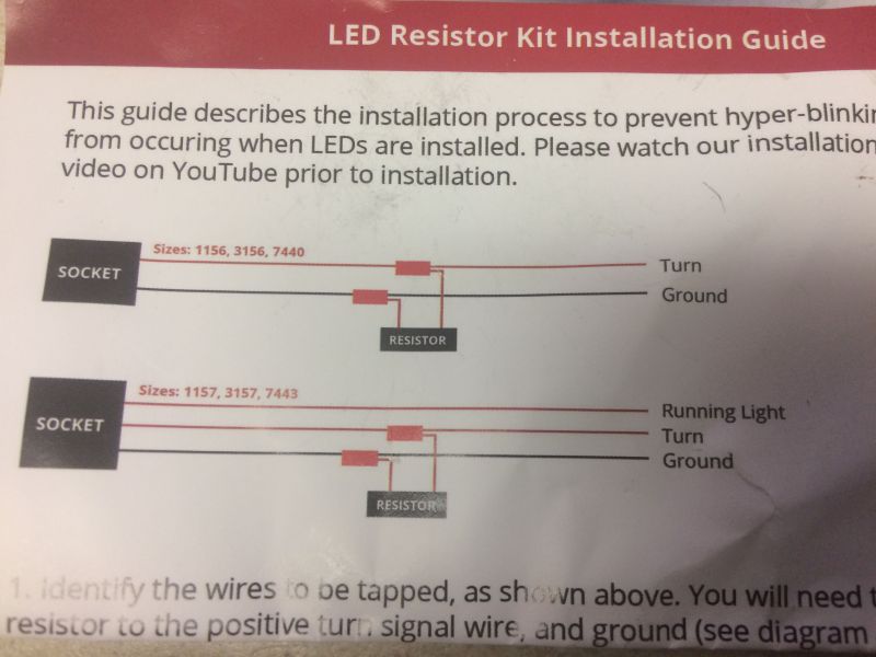 How to connect the load resistors.