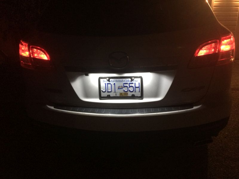 Changed the license plate lights to LED.....