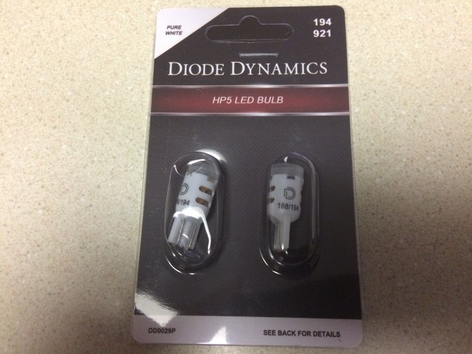 Going to put "cool white" LED's in the front parks.