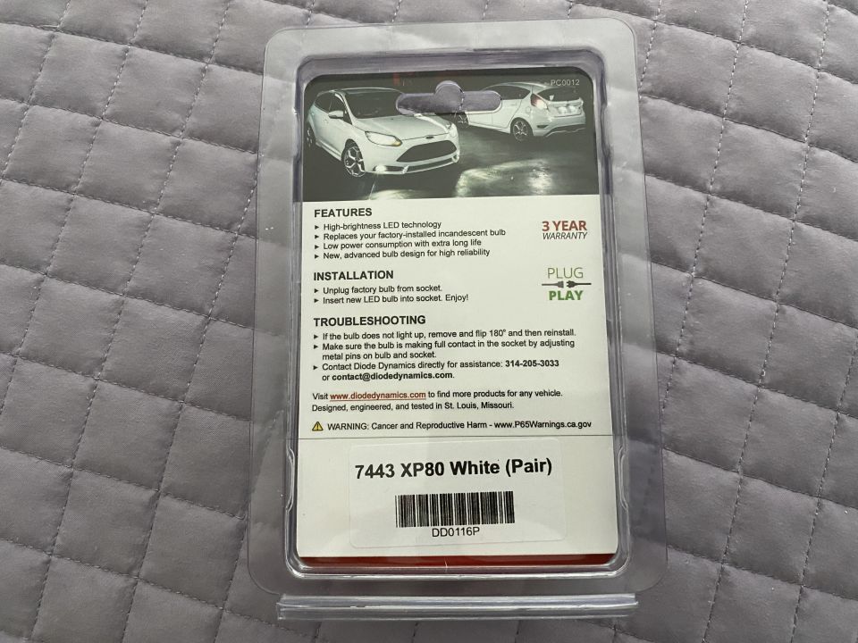 Diode Dynamics 7443 XP80 White LED bulb package