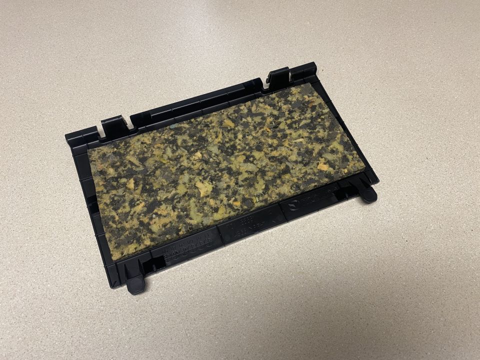 Glovebox access cover.