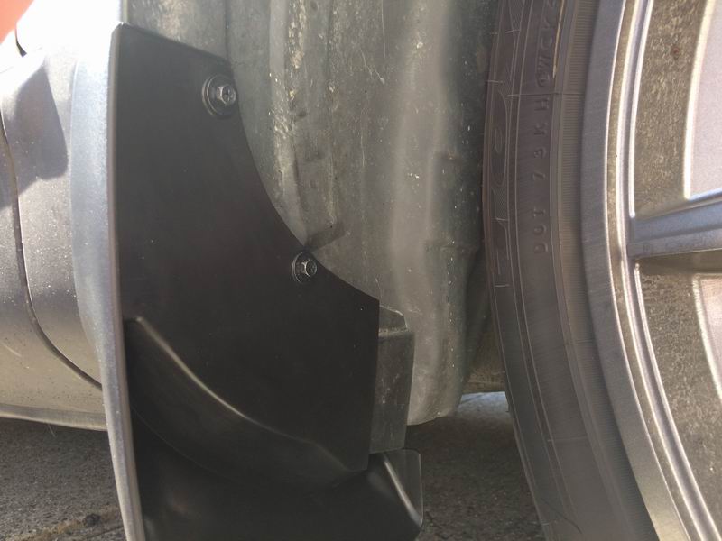 Right side bolts installed.