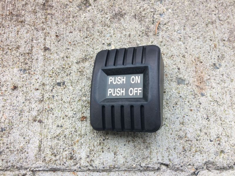 New parking brake pedal pad.