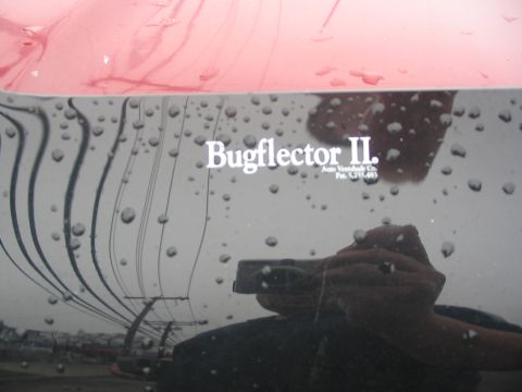 1989 Ford Bronco - you can see my reflection in the new bugshield... I like the wrap around design!