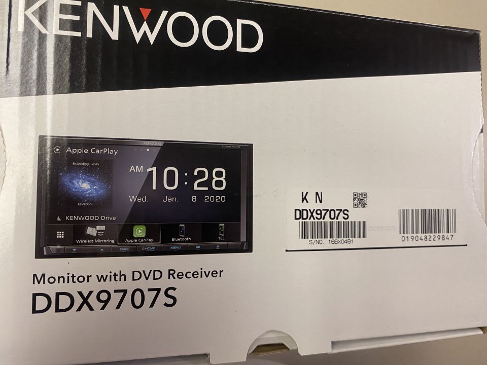 Kenwood DDX9707S monitor with DVD receiver box