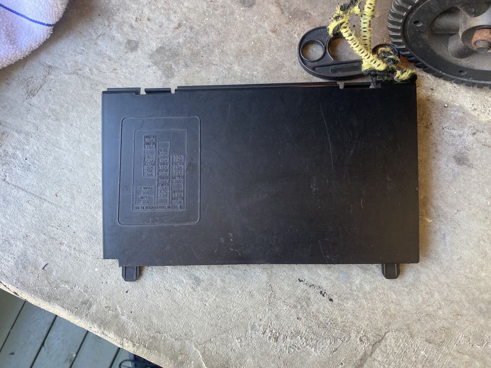 Notching the cover.