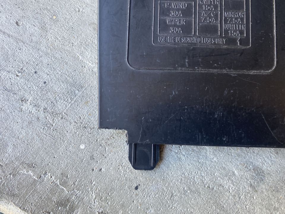 Notching the cover.