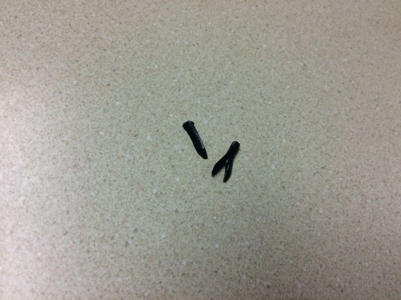 The plastic pushpin that broke when the liftgate ballstud broke.