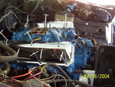 1978 Ford F-150 - Close-up view of an engine bay, showing various components and wiring, a date stamp in the lower right corner.