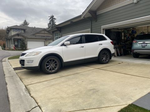 2009 Mazda CX-9 - Seven windows tinted (doors, rear side & tailgate) with LLumar window film by Brookswood Tint. (35% on the front doors, 5% on all the rear…