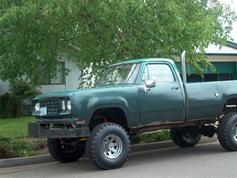 1979 Ford Bronco - This pickup truck has a distinctive grille and body style that does not match a 1979 Ford Bronco.