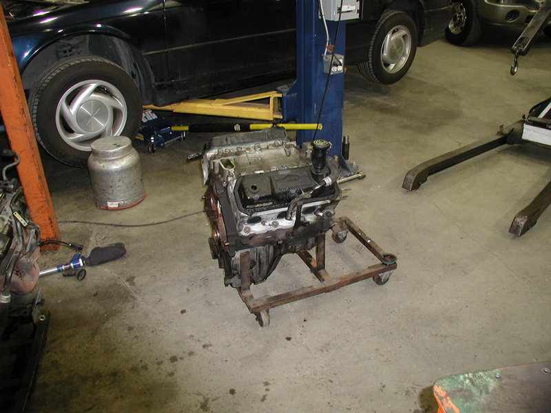 The old stripped engine.