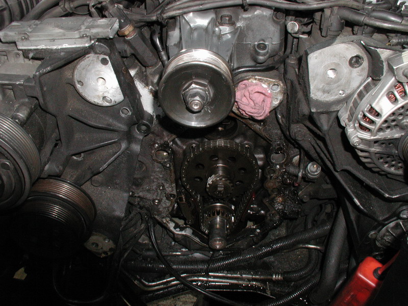 Finally the timing cover came off.