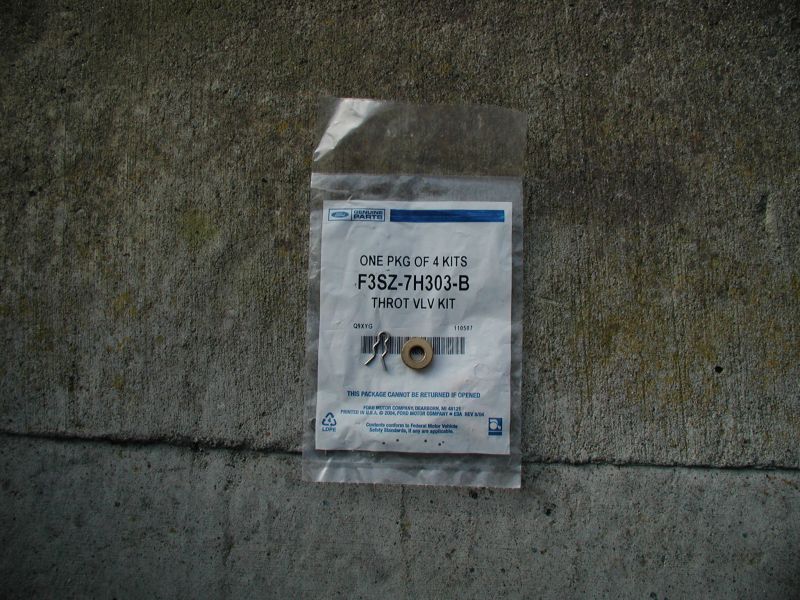 Package of Ford Genuine Parts for a Throttle VLV Kit.