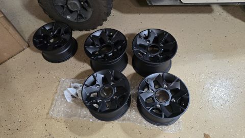 3x 12x8 front rims 2x 12x10 rear rims