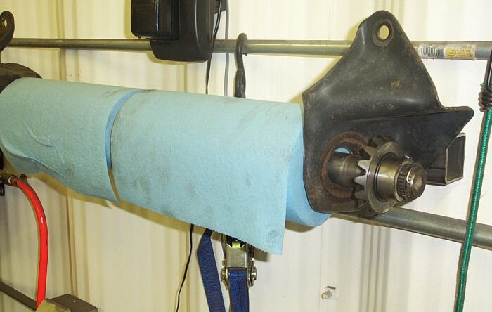 The side gear is retained by a c-clip groove I cut