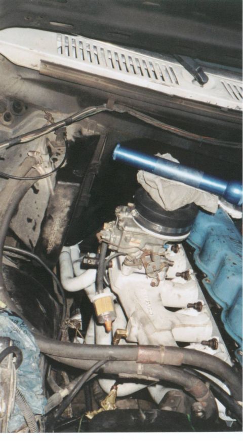1980 Ford Bronco - The finished intake and headers. You can then either use the air filter housing from the original 351 or build a snorkle like I did. The sn…