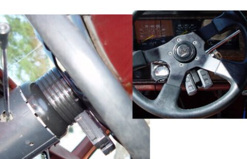 1985 Ford Bronco - Grant Steering Wheel w/ Ford C.C. adapter.
