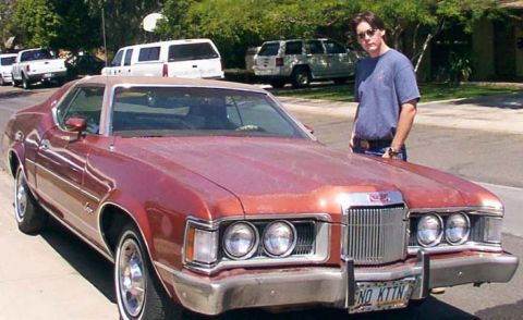 1973 Mercury Cougar - Me and my car.
