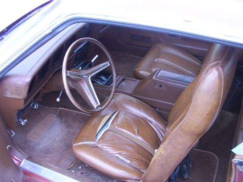 1973 Mercury Cougar - Front seats, as of Nov 29,2002