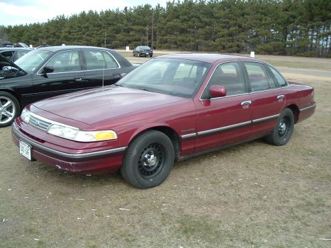 1993 Ford Crown Victoria - My car, on April 10th at Rock Falls Raceway.