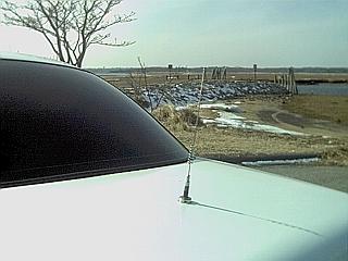 1997 Ford Crown Victoria - Rear antenna on trunklid for scanner