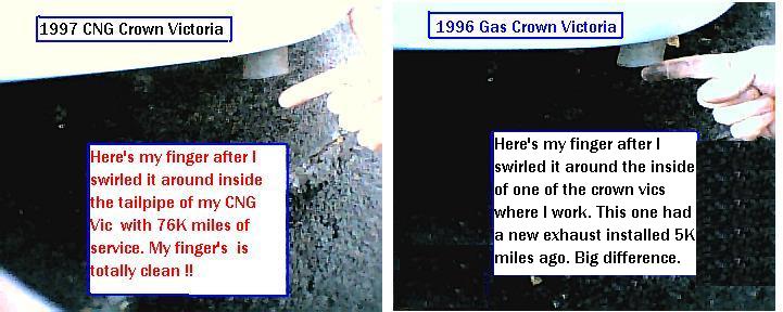 Gas vs Cng at tailpipe