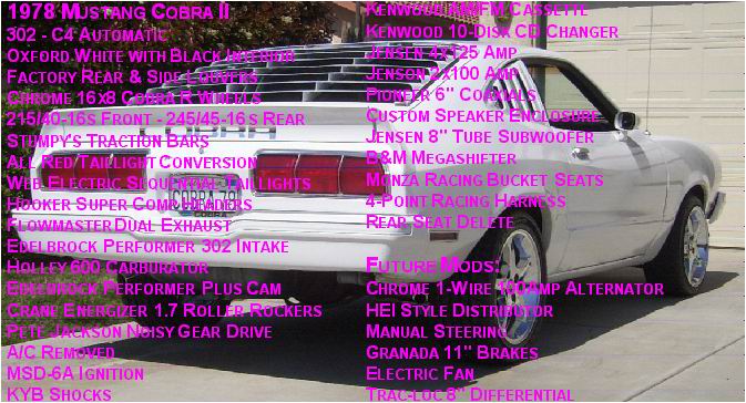 1978 Ford Mustang II Cobra II rear view with louvers and custom wheels