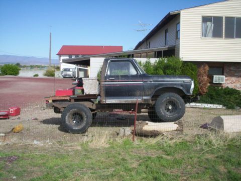 1978 Ford Bronco - This modified pickup truck appears to be from the 1970s, not a 1978 Ford Bronco.