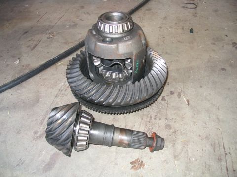 1989 Ford Bronco - Differential and ring gear assembly with pinion shaft, likely from a Ford vehicle.
