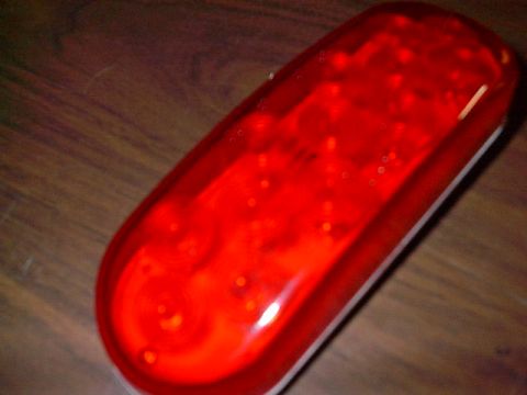 1986 Ford Bronco - New, if blurry, 13 bulb LED turn/stop/tailight
