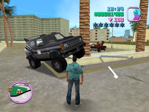 1988 Ford Bronco - A dark SUV is parked at an odd angle on a curb, with a person observing it.