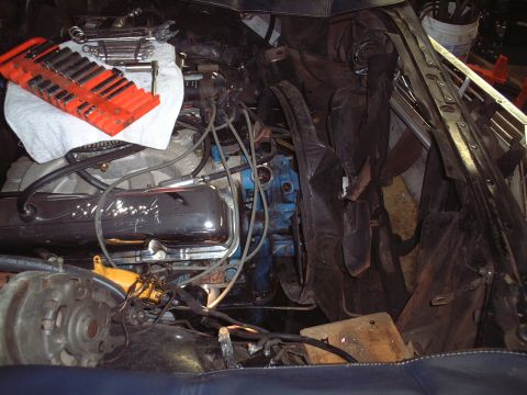 1967 Ford Galaxie - Radiator removed