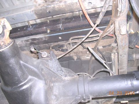 1994 Ford Bronco - the top of the angle is close to the uderside of the body, thats why its in two pieces. Has to be bolted together once they are slid in fro…