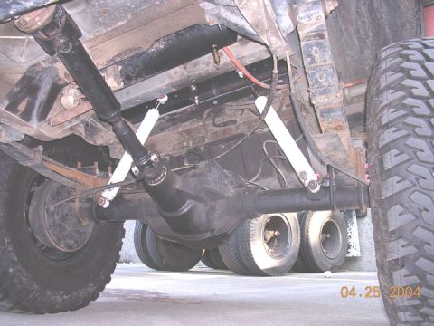 1994 Ford Bronco - this is mounted up in there, painted, and flexed as in the following pics. the stuffed tire is hitting the body, so i will have to bumpstop…