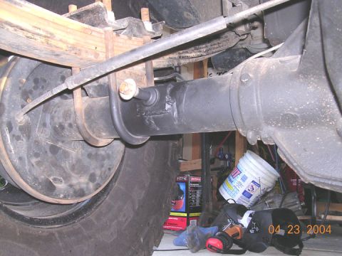 1994 Ford Bronco - these are the front shock mounts from a ttb that were cut and booger welded on (best I could do vertical) for the lower mounts. Supposedly…