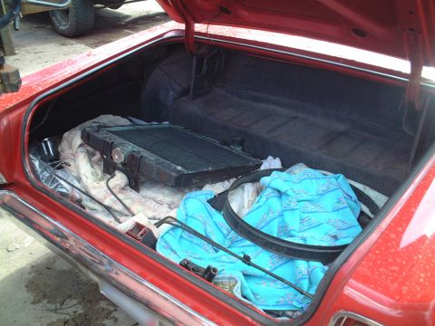 1967 Ford Galaxie - Loading the parts into the truck for the ride back home.
