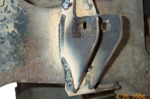 1986 Ford Bronco - Mount all welded up to the strap.