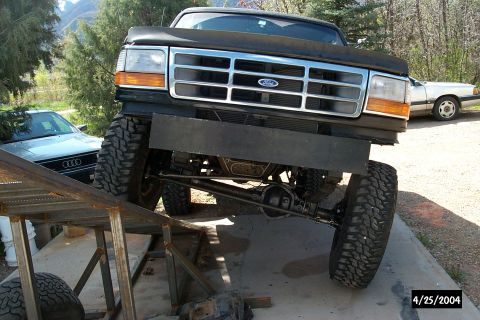 1996 Ford Bronco - This is a good front pic. Bumper was given to me by Scott S., He is the man. Again the front pic isnt a full representation of full flex. I…