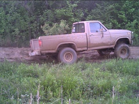 1983 Ford F-150 - oops... slipped into the existing hole.