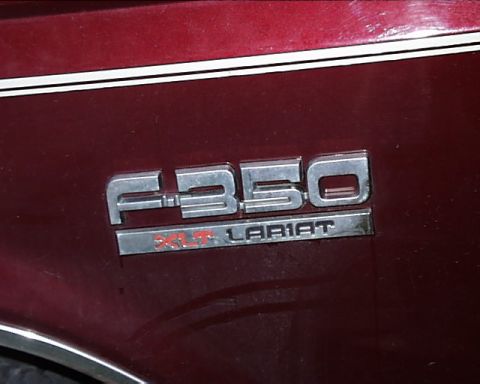 1988 Ford C-350 (Centurion Conversions) - The F-350 Lariat badge is visible on the side of the vehicle.