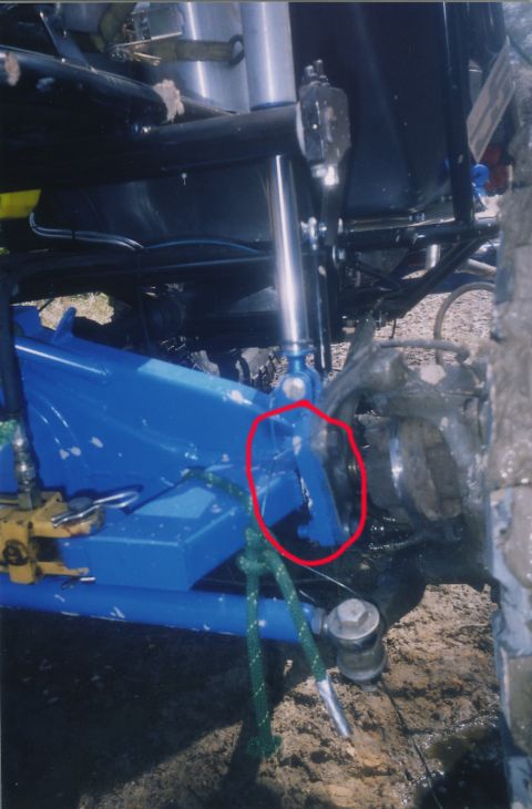 1991 Ford Bronco - A close-up of the torn housing.