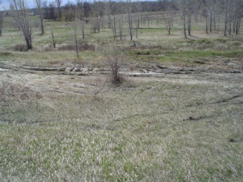 1981 Ford Bronco - then we found this place conceiled by some grass It looked deep... but not too bad