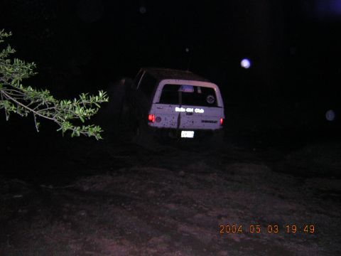 1984 Chevrolet Blazer - 1984 Chevrolet Blazer navigating rough terrain at night, displaying a 'Delta 4x4 Club' sticker.