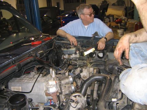 1994 Ford Bronco - Starting to pull the motor