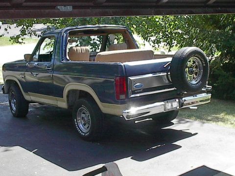 1986 Ford Bronco - Bakin' in the driveway