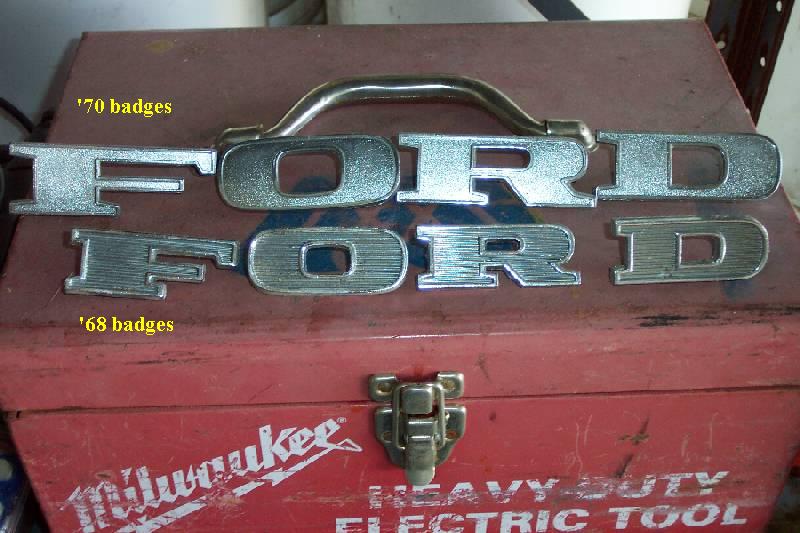 '67 badges versus '70 badges